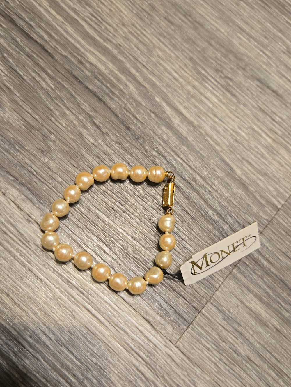 NWT Vintage Monet Pearl Bracelet